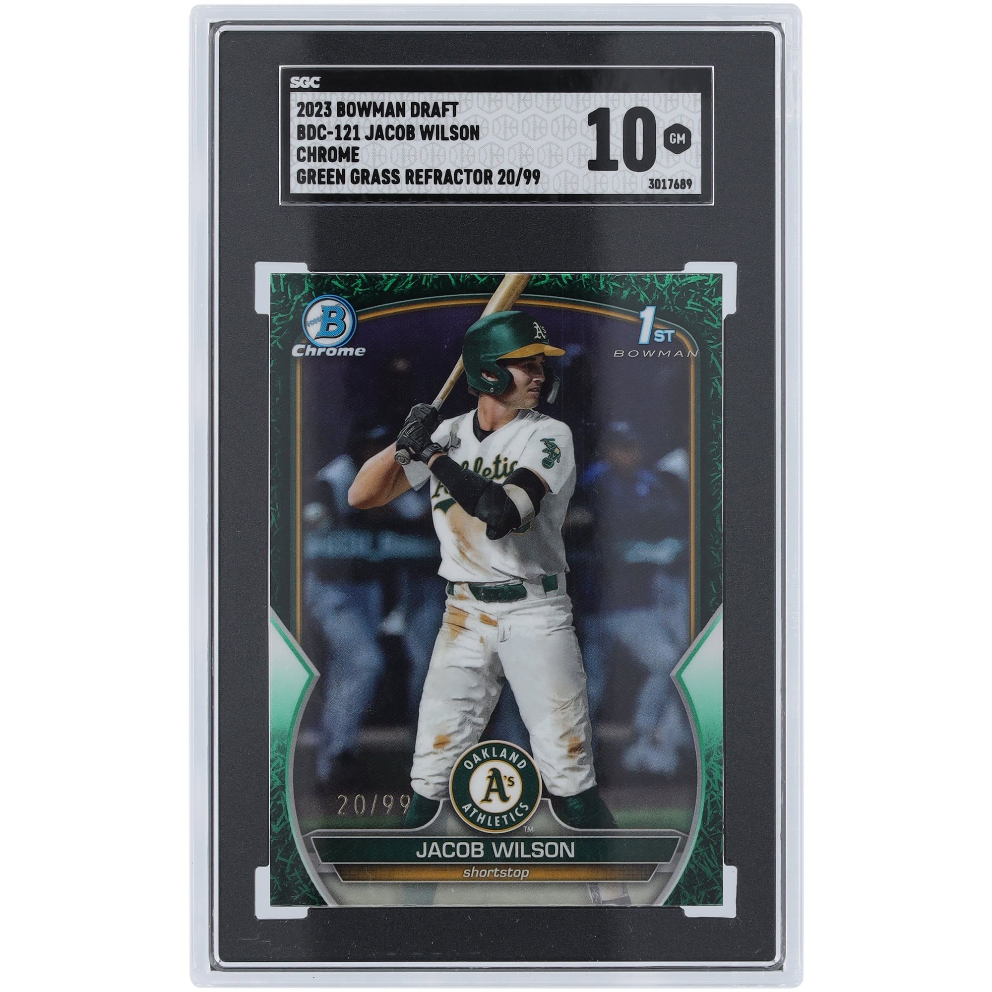 Jacob Wilson Oakland Athletics 2023 Bowman Chrome Draft 1st Bowman 