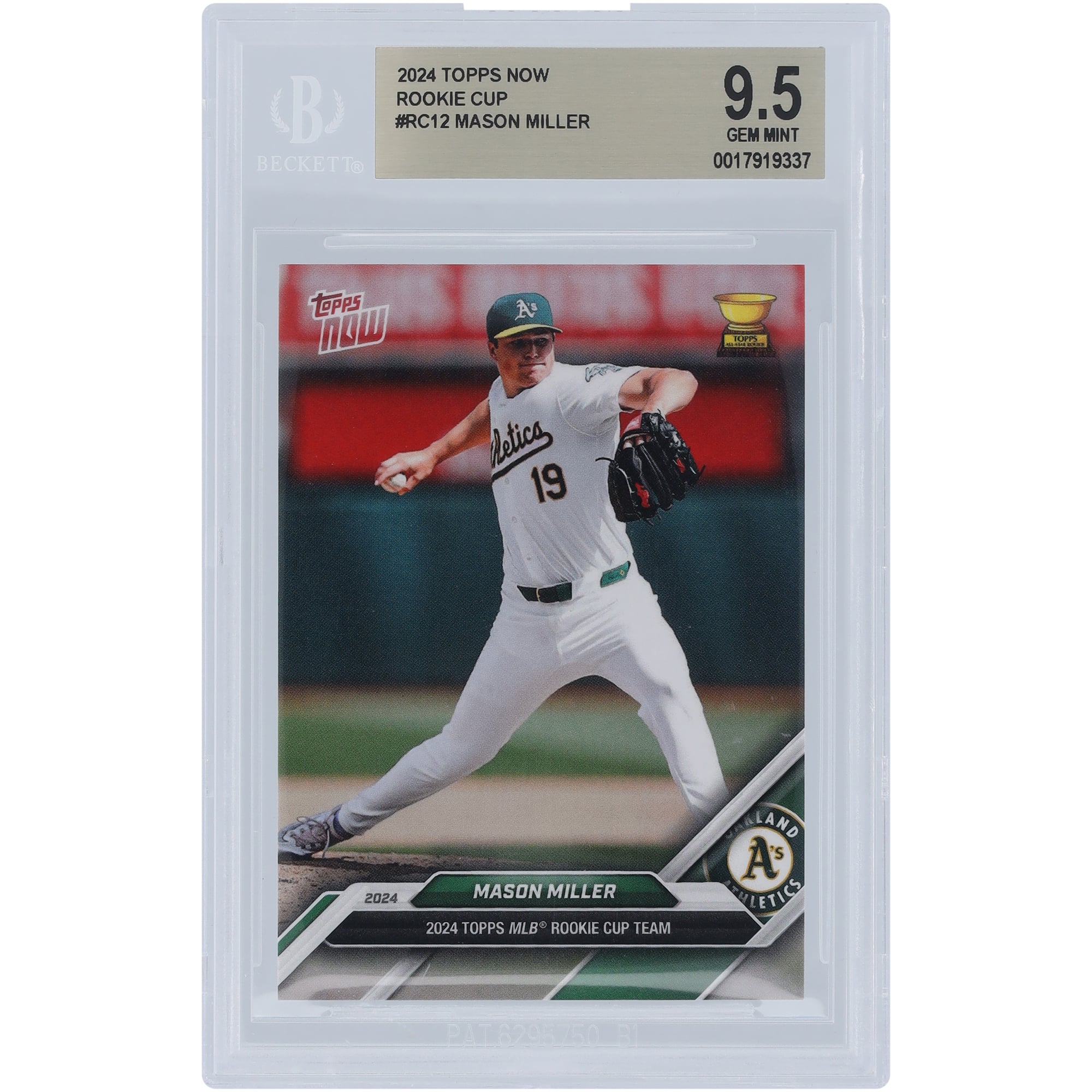 Mason Miller Oakland Athletics 2024 Topps Now 2024 Rookie Cup Team 