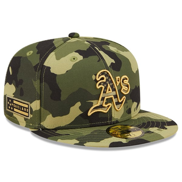 **RARE** New Era Camo/Leopard Oakland A’s Hat RARE** New Era Camo/Leopard Oakland A main image 3