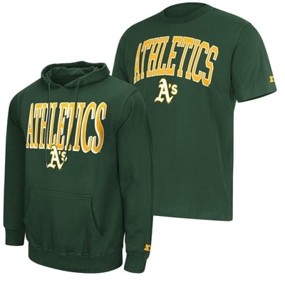 Oakland Athletics Starter Cooperstown Collection Hoodie & T-Shirt Combo Pack - Green
