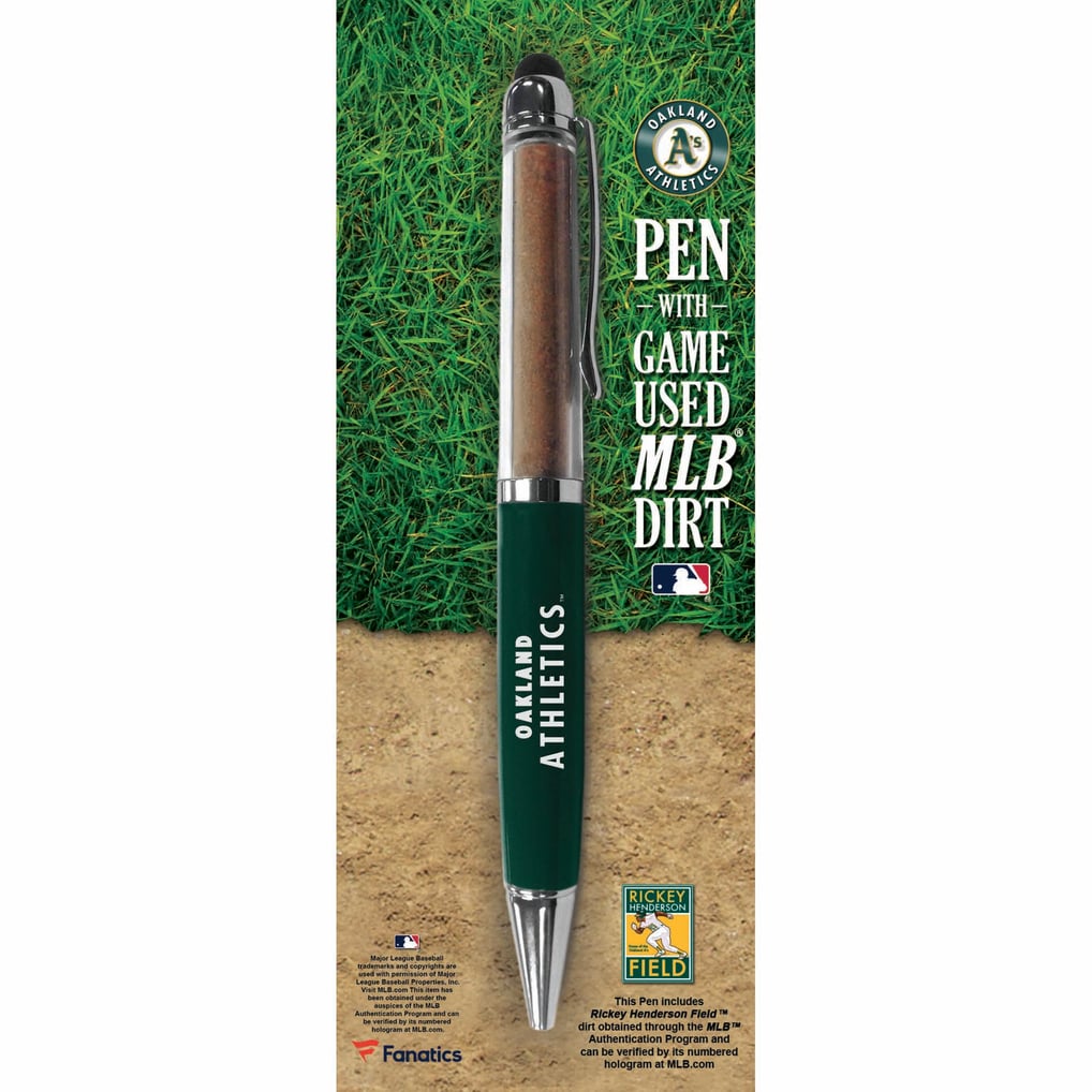 Oakland Athletics Fanatics Authentic Executive Pen with Game-Used Dirt
