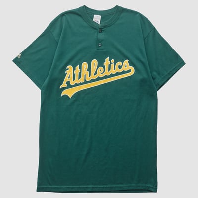 Oakland Athletics Majestic 2000s T-shirt - Green - S by Fanatics Real Vintage