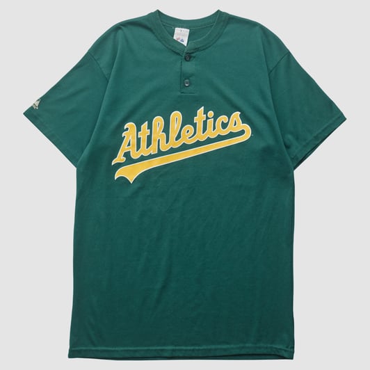 Oakland Athletics Majestic 2000s T-shirt - Green - S by Fanatics Real Vintage