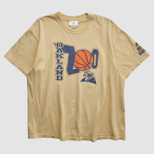 Oakland Golden Grizzlies Adidas 2000s T-shirt - Tan - XL by Fanatics Real Vintage