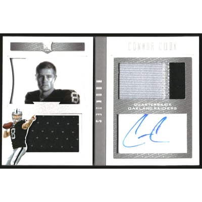 2016 Panini Playbook Rookie Playbook Jersey Autographs Gold #122 Connor Cook/75