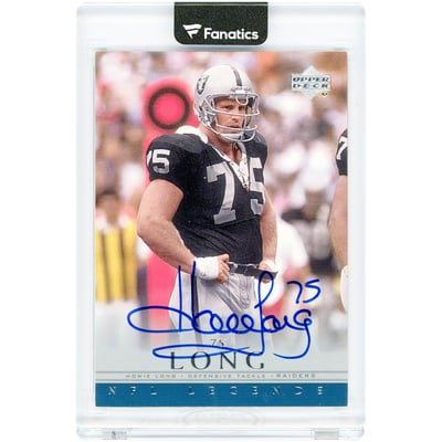 Howie Long Oakland Raiders Autographed 2000 Upper Deck NFL Legends #HL Card 