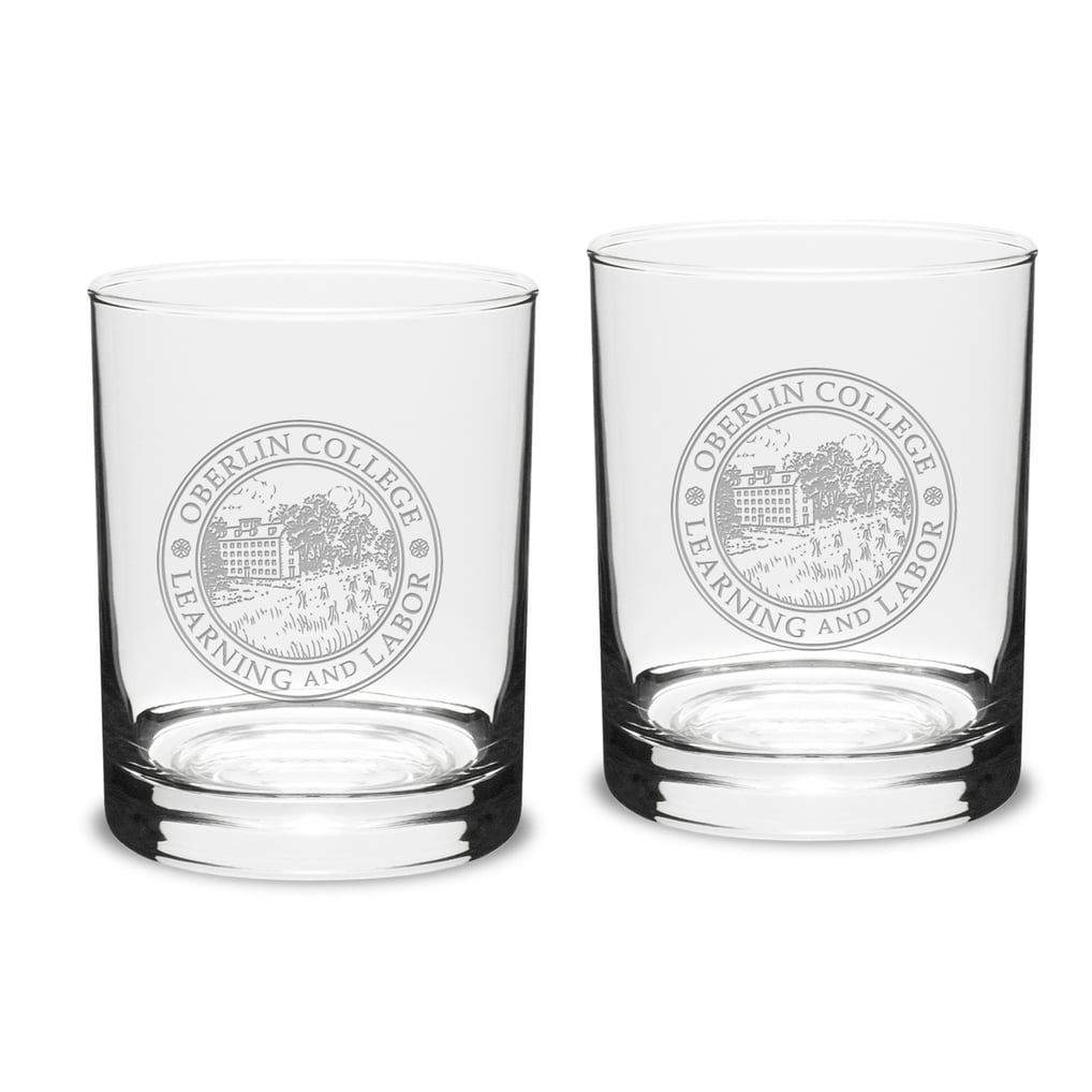 Oberlin Yeomen 14oz. 2-Piece Classic Double Old-Fashioned Glass Set