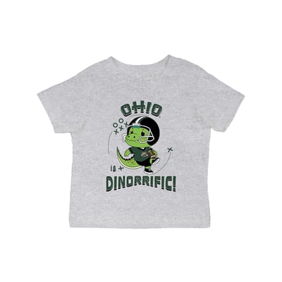 Ohio Bobcats Vive La Fete Infant Dinorrific T-Shirt - Gray