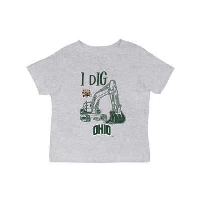 Ohio Bobcats Vive La Fete Infant Excavator T-Shirt - Gray