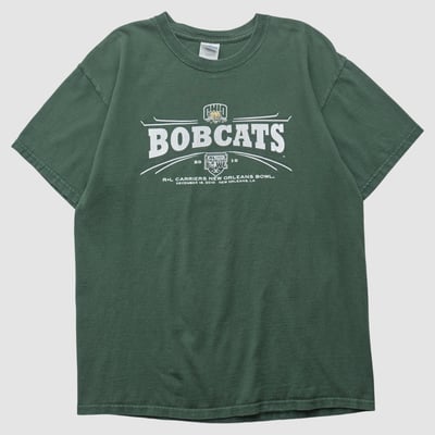Ohio Bobcats Gildan 2010 T-shirt - Green - M by Fanatics Real Vintage