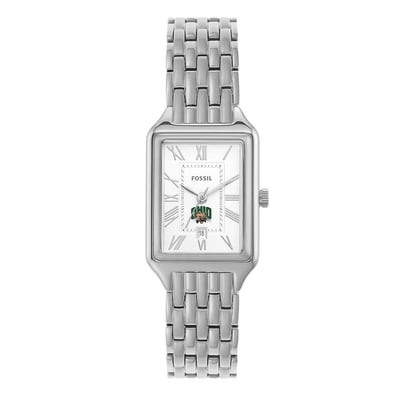 Ohio Bobcats Fossil Women's Raquel Three-Hand Date Stainless Steel Watch