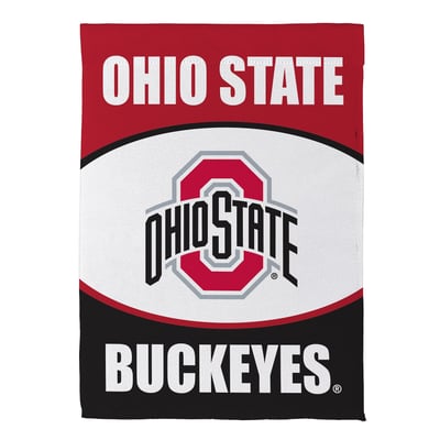  Ohio State Buckeyes 12.5" x 28" Scoped Logo Double-Sided Suede Garden Flag
