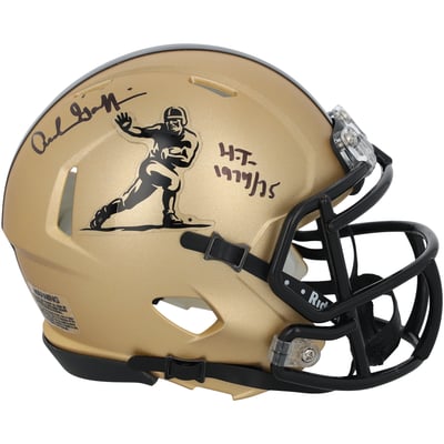 Archie Griffin Ohio State Buckeyes Autographed Fanatics Authentic Riddell Heisman Gold Speed Mini Helmet with "HT 74-75" Inscription