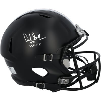 Archie Griffin Ohio State Buckeyes Autographed Fanatics Authentic Riddell Satin Black Speed Replica Helmet with "HT 74-75" Inscription