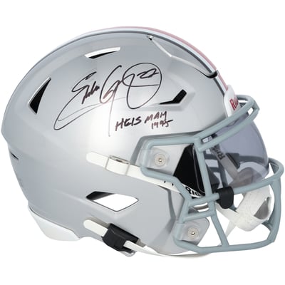 Eddie George Ohio State Buckeyes Autographed Fanatics Authentic Riddell Speed Flex Mid-Size Helmet with "Heisman 1995" Inscription
