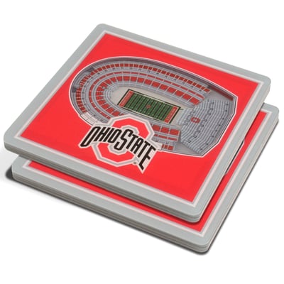 Ohio State Buckeyes Fanpoint 3D StadiumView Coasters