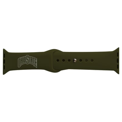 Ohio State Buckeyes 42-44mm Color Apple Watch Wrist Band - Green