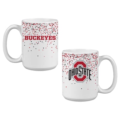 Indigo Falls Ohio State Buckeyes Confetti Mug - Set of 2
