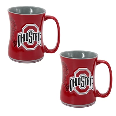  Ohio State Buckeyes Indigo Falls Core Barista Mug Set of 2