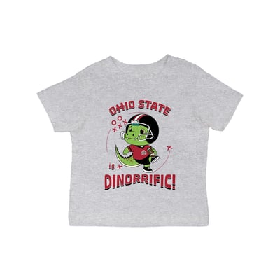 Ohio State Buckeyes Vive La Fete Infant Dinorrific T-Shirt - Gray