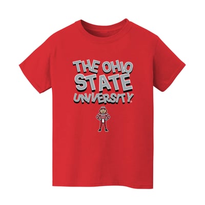Ohio State Buckeyes Vive La Fete Infant Mascot & Name T-Shirt - Scarlet