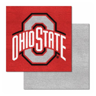 Ohio State Buckeyes Logo Brands 18" x 18" Team Carpet Tiles