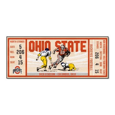 Ohio State Buckeyes Logo Brands 30" x 72" Ticket Runner