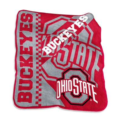 Ohio State Buckeyes Logo Brands 50" x 60" Victory Collage Raschel Throw Blanket