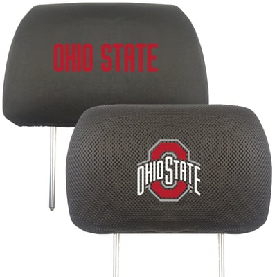 Ohio State Buckeyes Logo Brands Car Head Rest Cover
