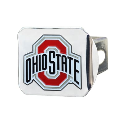 Ohio State Buckeyes Logo Brands Chrome Hitch Cover