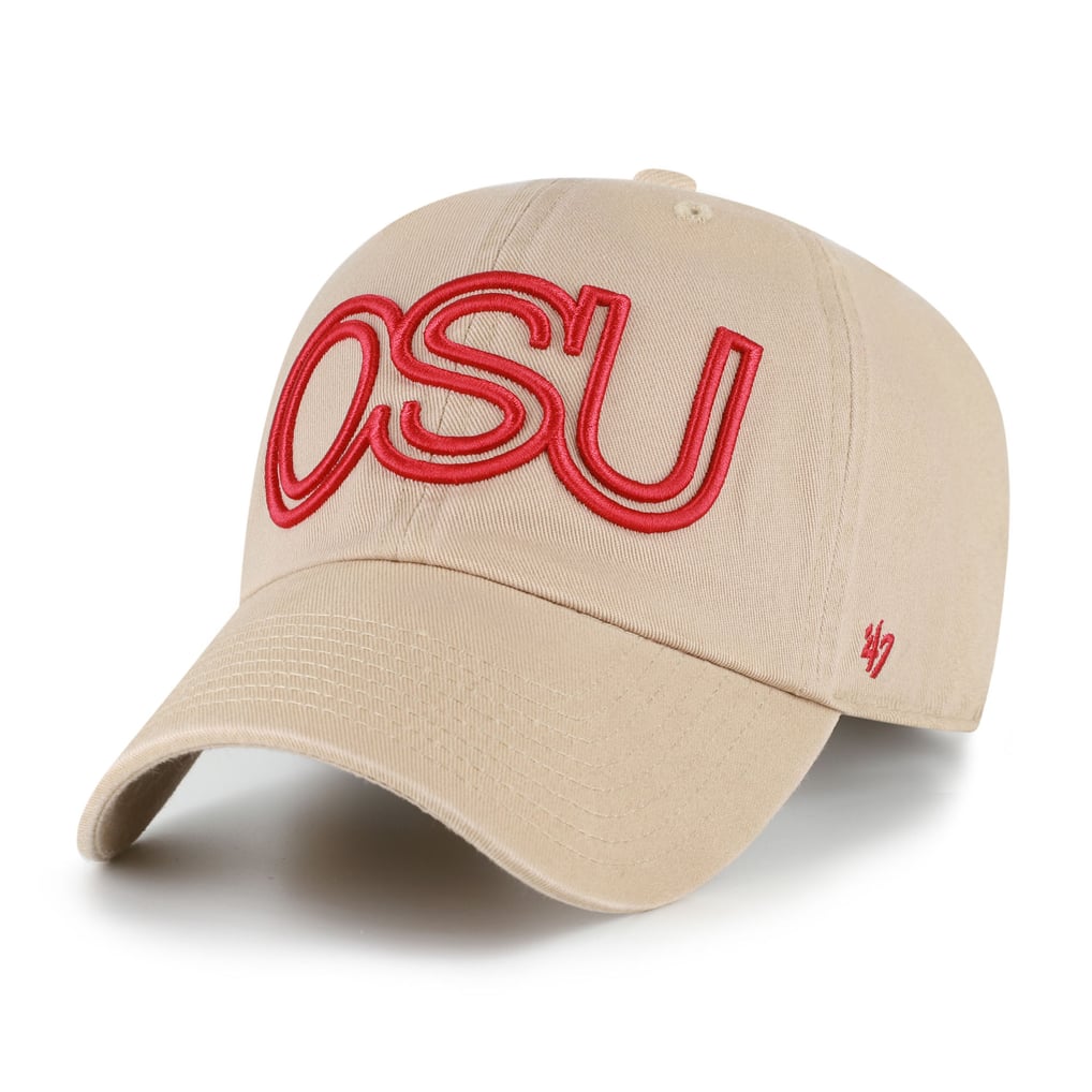  Ohio State Buckeyes '47 Vault Clean Up Adjustable Hat - Khaki