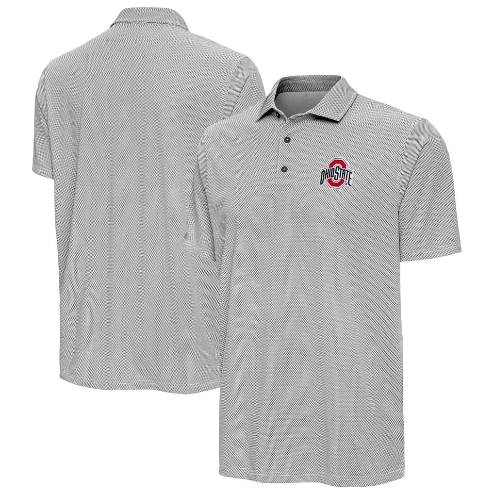 Ohio State Buckeyes Antigua Pave Polo - Gray