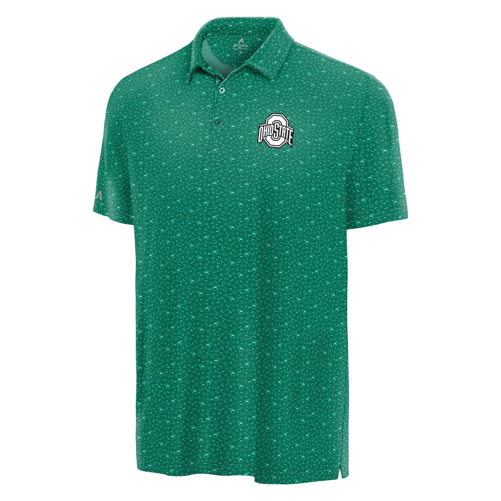 Ohio State Buckeyes Antigua Lucky Run Polo - Green