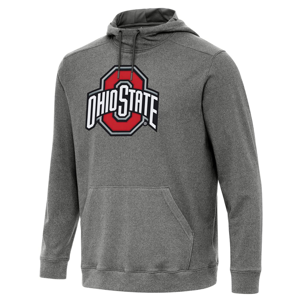 Ohio State Buckeyes Antigua Cloud Pullover Hoodie - Heather Charcoal