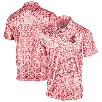 Ohio State Buckeyes Antigua Flourish Polo - Scarlet