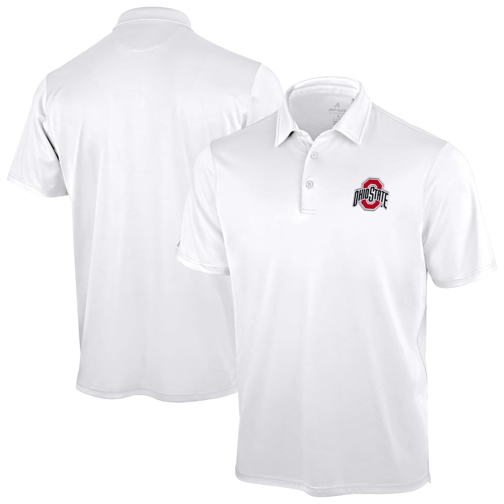 Ohio State Buckeyes Antigua Unshakeable Solid Polo - White