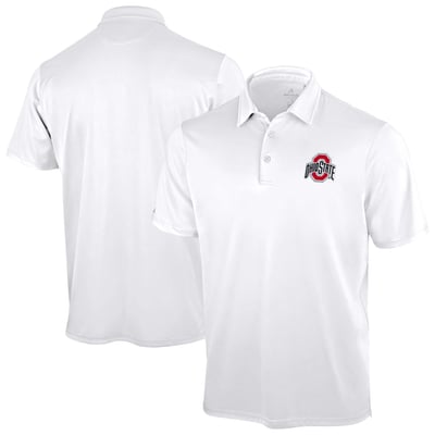 Ohio State Buckeyes Antigua Unshakeable Solid Polo - White