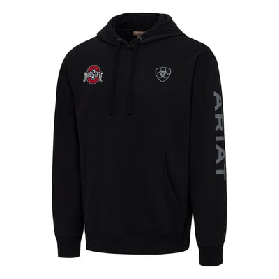  Ohio State Buckeyes Ariat Logo Hoodie - Black