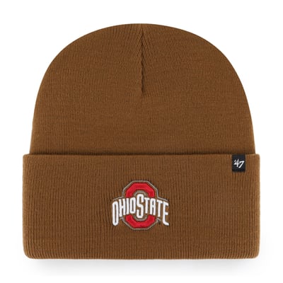 Ohio State Buckeyes Carhartt x '47 Cuffed Knit Hat - Brown