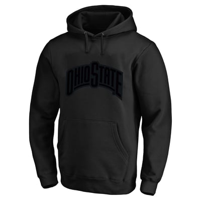  Ohio State Buckeyes Champion Big & Tall Tonal Hoodie - Black