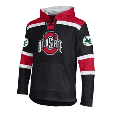  Ohio State Buckeyes Champion Lacer Fleece Hoodie - Black