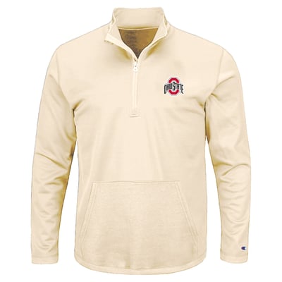 Ohio State Buckeyes Champion Big & Tall Quarter-Zip Pullover - Oatmeal
