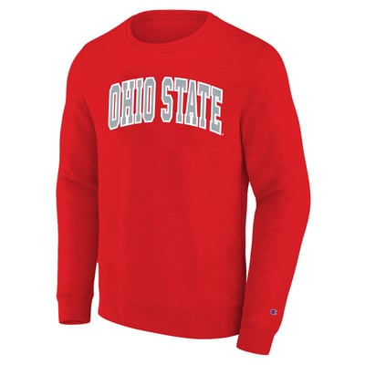  Ohio State Buckeyes Champion Arch Applique Big & Tall Sweatshirt - Scarlet