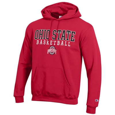 Ohio State Buckeyes Champion Basketball Icon Hoodie - Scarlet