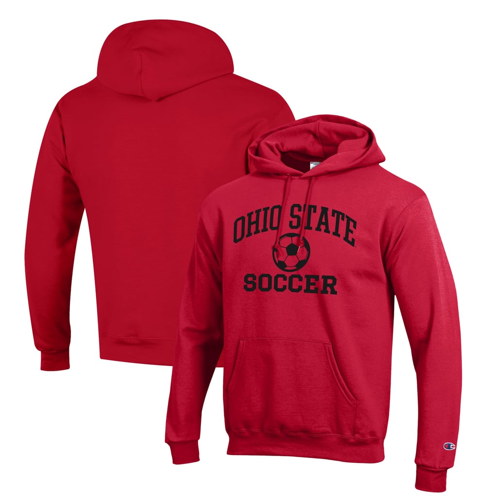 Ohio State Buckeyes Champion Soccer Icon Powerblend Pullover Hoodie - Scarlet
