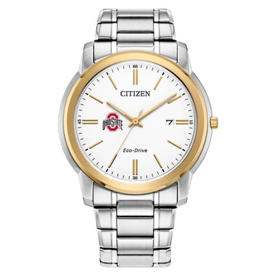 Ohio State Buckeyes Citizen Watch Eco-Drive Two-Tone Steel Watch