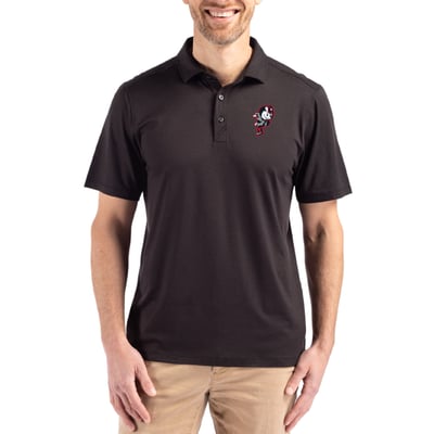 Ohio State Buckeyes Cutter & Buck Coastline Epic Comfort Eco Recycled Polo - Black