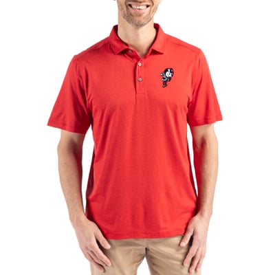 Ohio State Buckeyes Cutter & Buck Coastline Epic Comfort Eco Recycled Polo - Scarlet