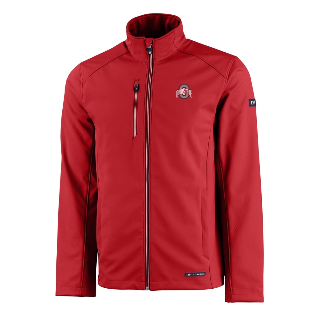  Ohio State Buckeyes Cutter & Buck Evoke Eco Softshell Recycled Full-Zip Jacket - Scarlet