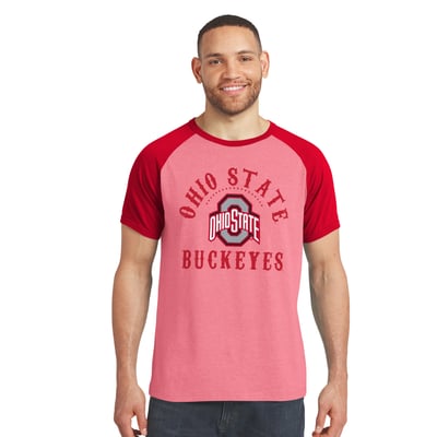 Ohio State Buckeyes Darius Rucker Collection by Fanatics Raglan T-Shirt - Scarlet